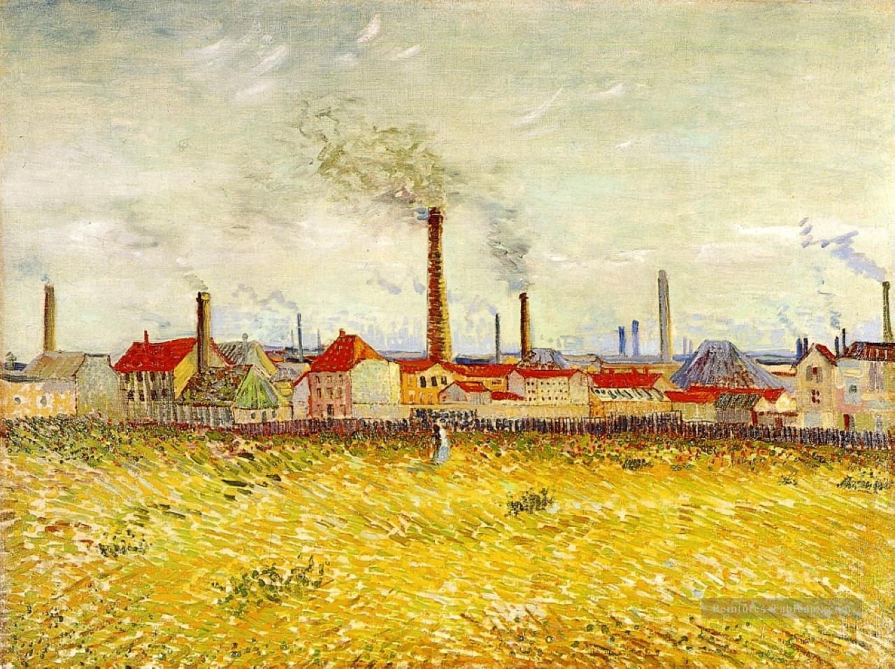 Les usines d’Asnières vues du quai de Clichy Vincent van Gogh Peintures à l'huile